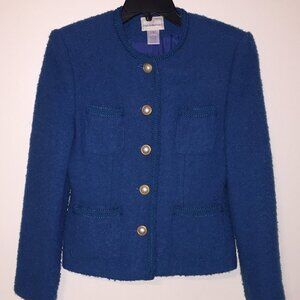 Susan Bristol Vintage Cardigan Deep Turquoise